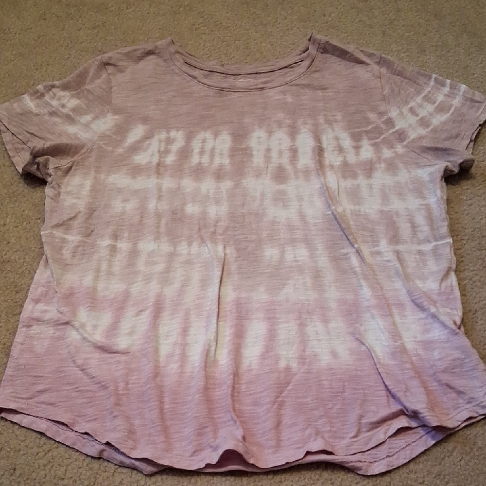 Old Navy Pink Tie-Dye Short Sleeve Tee